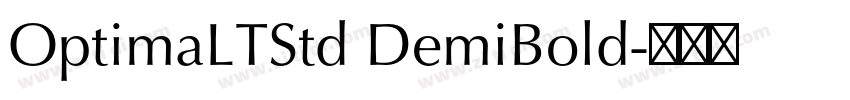 OptimaLTStd DemiBold字体转换